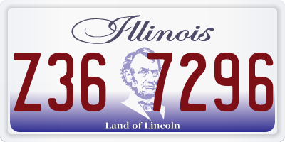 IL license plate Z367296
