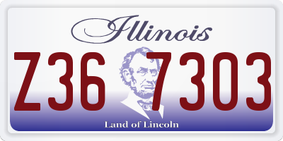 IL license plate Z367303