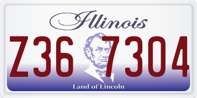 IL license plate Z367304