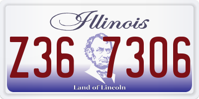 IL license plate Z367306