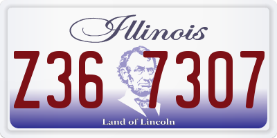 IL license plate Z367307