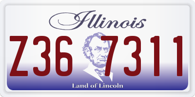 IL license plate Z367311