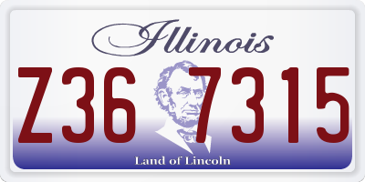 IL license plate Z367315