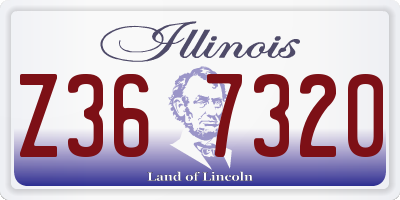 IL license plate Z367320