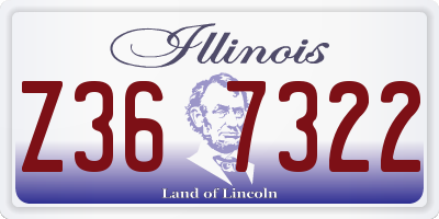 IL license plate Z367322