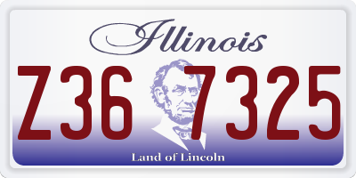 IL license plate Z367325