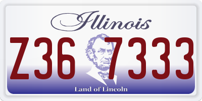 IL license plate Z367333