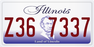 IL license plate Z367337