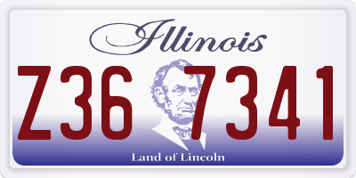 IL license plate Z367341