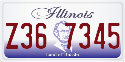 IL license plate Z367345