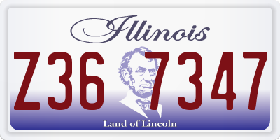 IL license plate Z367347
