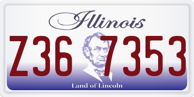 IL license plate Z367353