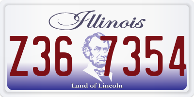 IL license plate Z367354