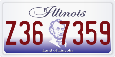 IL license plate Z367359