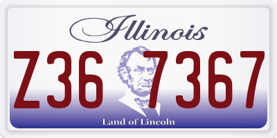 IL license plate Z367367