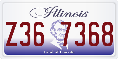 IL license plate Z367368