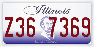 IL license plate Z367369