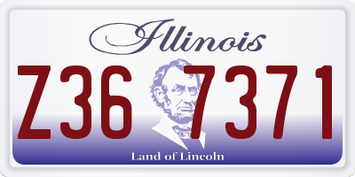 IL license plate Z367371