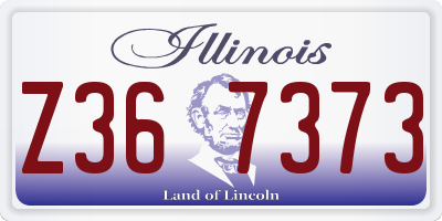 IL license plate Z367373