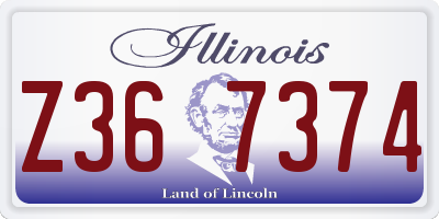 IL license plate Z367374