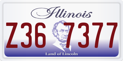 IL license plate Z367377