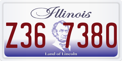IL license plate Z367380