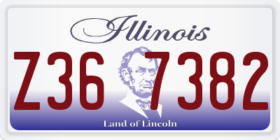 IL license plate Z367382