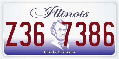 IL license plate Z367386