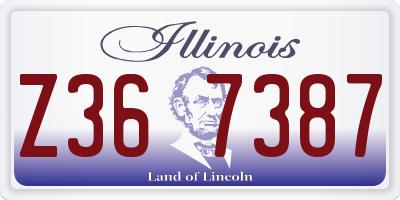 IL license plate Z367387