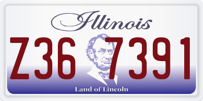 IL license plate Z367391