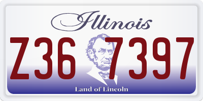 IL license plate Z367397