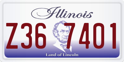 IL license plate Z367401