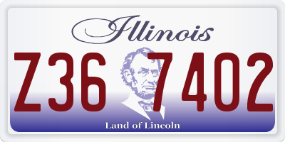 IL license plate Z367402