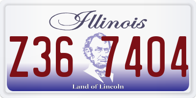 IL license plate Z367404