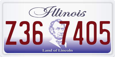 IL license plate Z367405