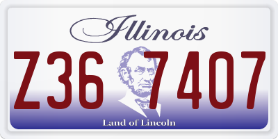 IL license plate Z367407