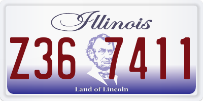 IL license plate Z367411