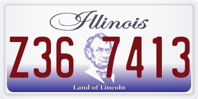 IL license plate Z367413