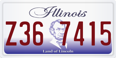 IL license plate Z367415