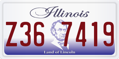 IL license plate Z367419