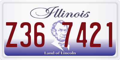 IL license plate Z367421