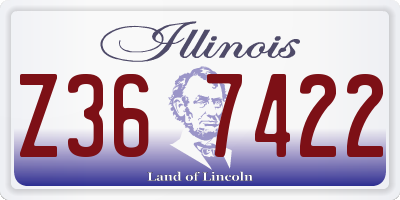 IL license plate Z367422