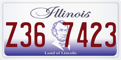 IL license plate Z367423