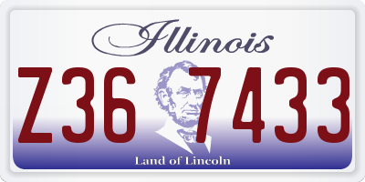 IL license plate Z367433