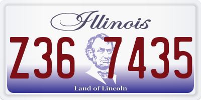 IL license plate Z367435