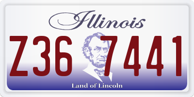 IL license plate Z367441