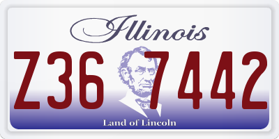 IL license plate Z367442