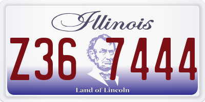 IL license plate Z367444