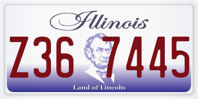 IL license plate Z367445