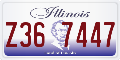 IL license plate Z367447